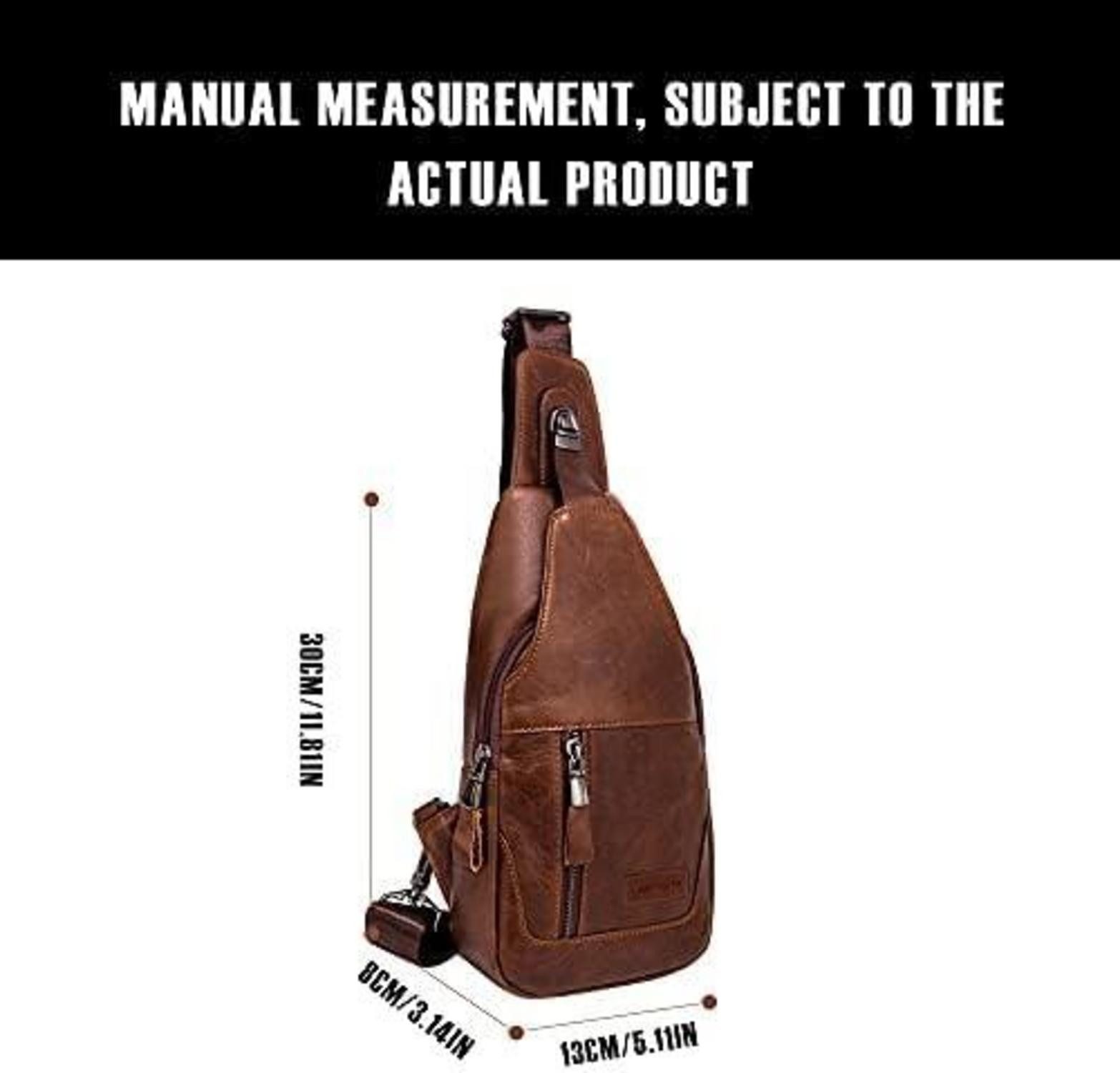 LuxusKollektion Cityrucksack Brusttasche Herren echtes Leder günstig online kaufen