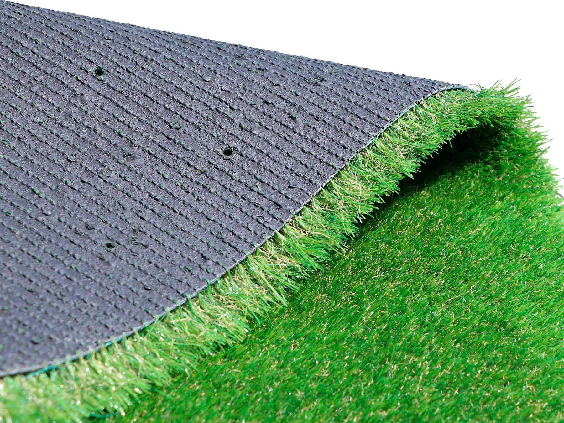 my home Kunstrasen Rasenteppich MERAN, Made in Netherlands, rechteckig, Höhe: 40 mm, natürliche Optik, wasserdurchlässig, für Balkon, Terrasse & Garten