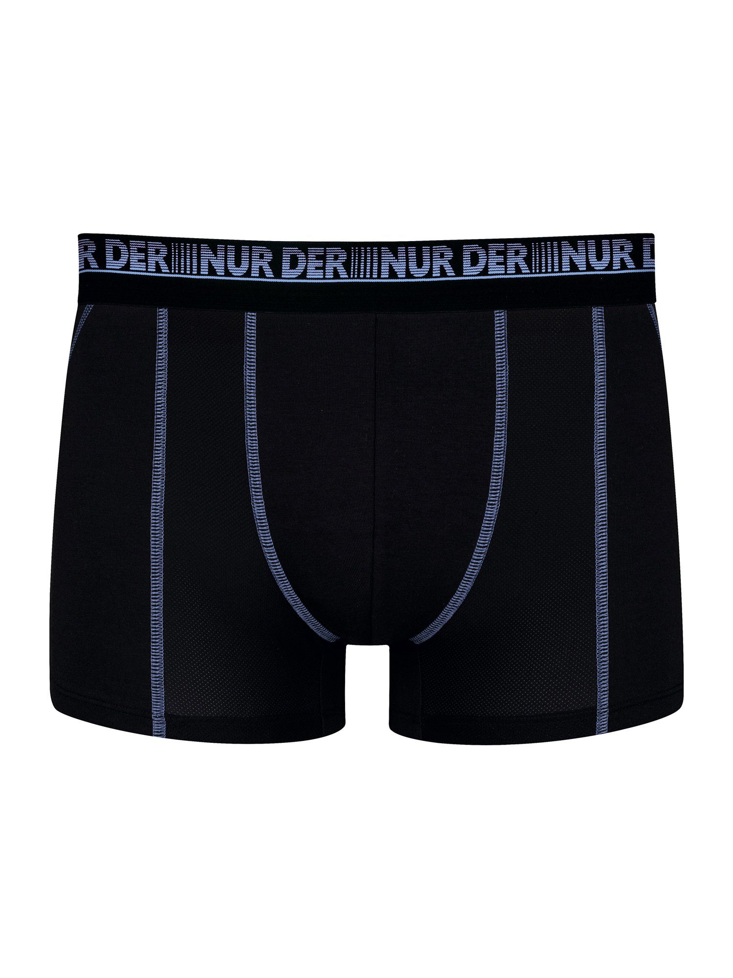 Nur Der Retro Boxer retroshorts boxershorts (3-St) 3D-Flex schwarz/denimblau Retro-Boxer Air