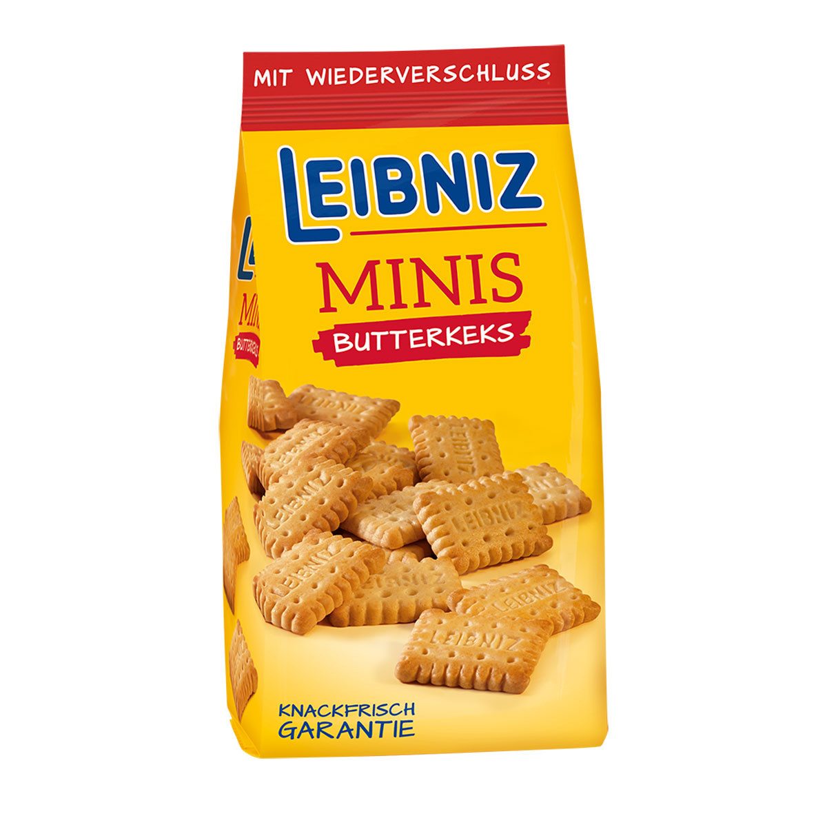 LEIBNIZ Kekse, Leibniz Minis Butterkeks mit Wiederverschluss Knackfrisch 150g
