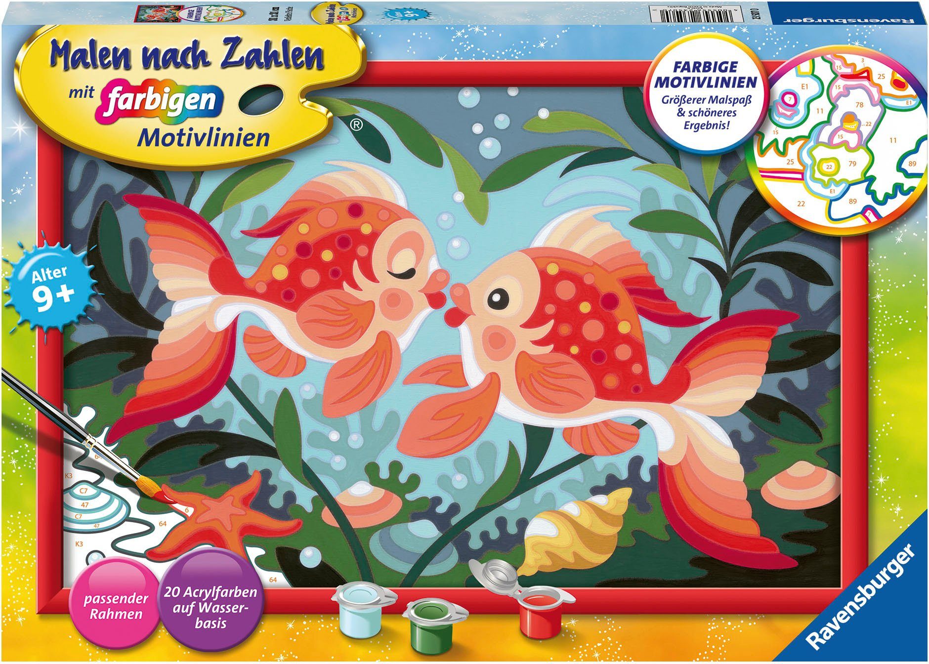 Ravensburger Malen nach Zahlen Verliebte Fische, Made in Europe