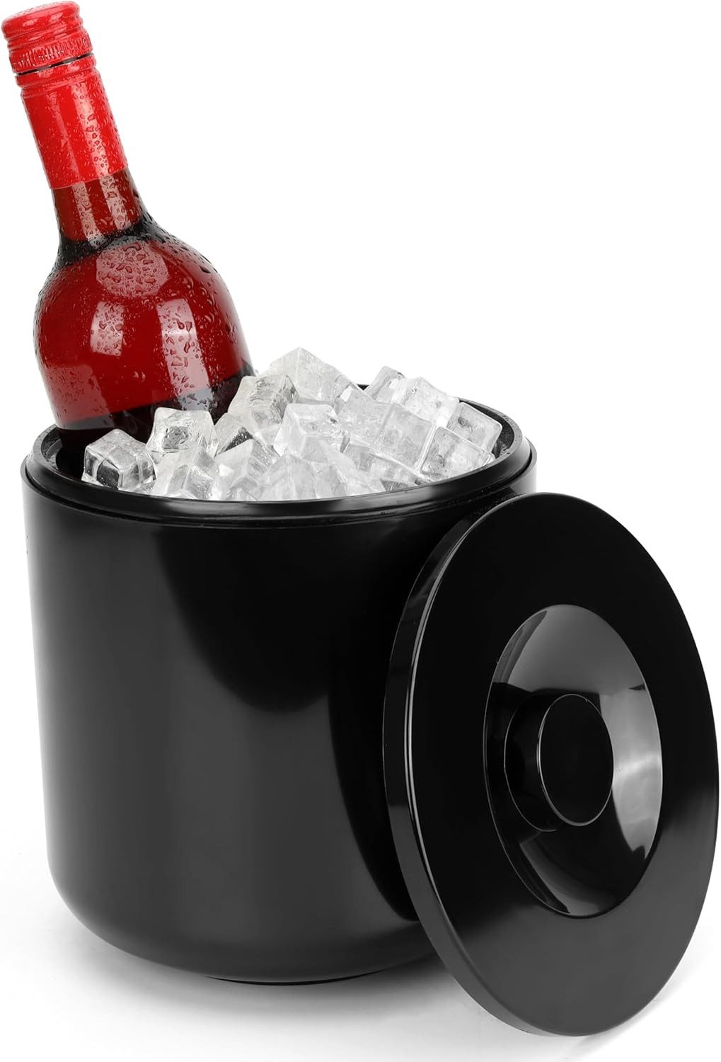 Kurtzy Karaffe Kurtzy Eiskübel 4 L schwarz, isoliert, mit Deckel