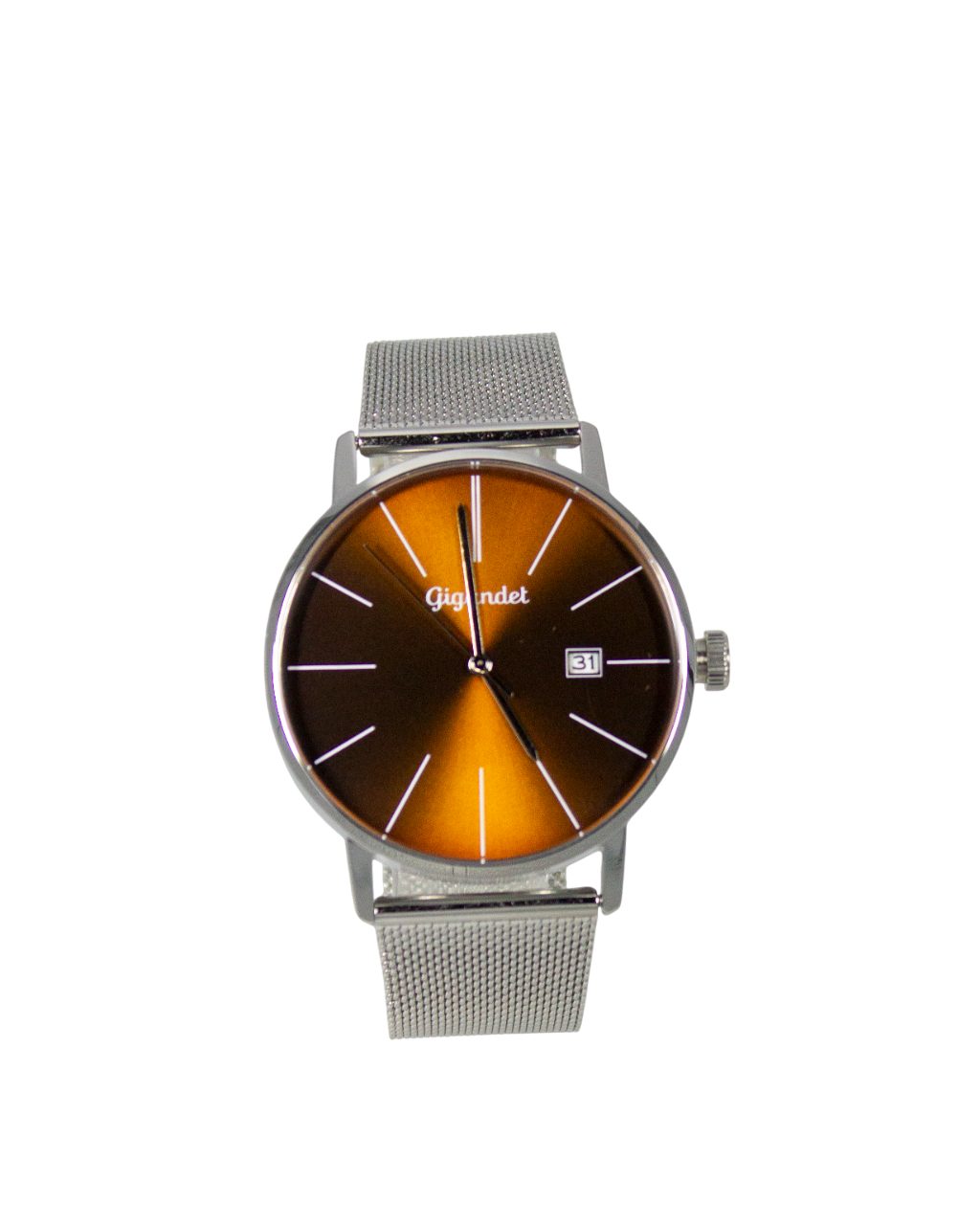 Gigandet Quarzuhr Herrenuhr, Armbanduhr, Businessuhr, 42mm, MINIMALISM G42-025, Mineralglas, Datumsanzeige, Edelstahlband, 3bar/30m wasserfest