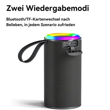 DOPWii Bluetooth-Lautsprecher,IP65 Stereo Bluetooth-Lautsprecher,Bluetooth5.3 Bluetooth-Lautsprecher (TWS Drahtlose Konnektivität)