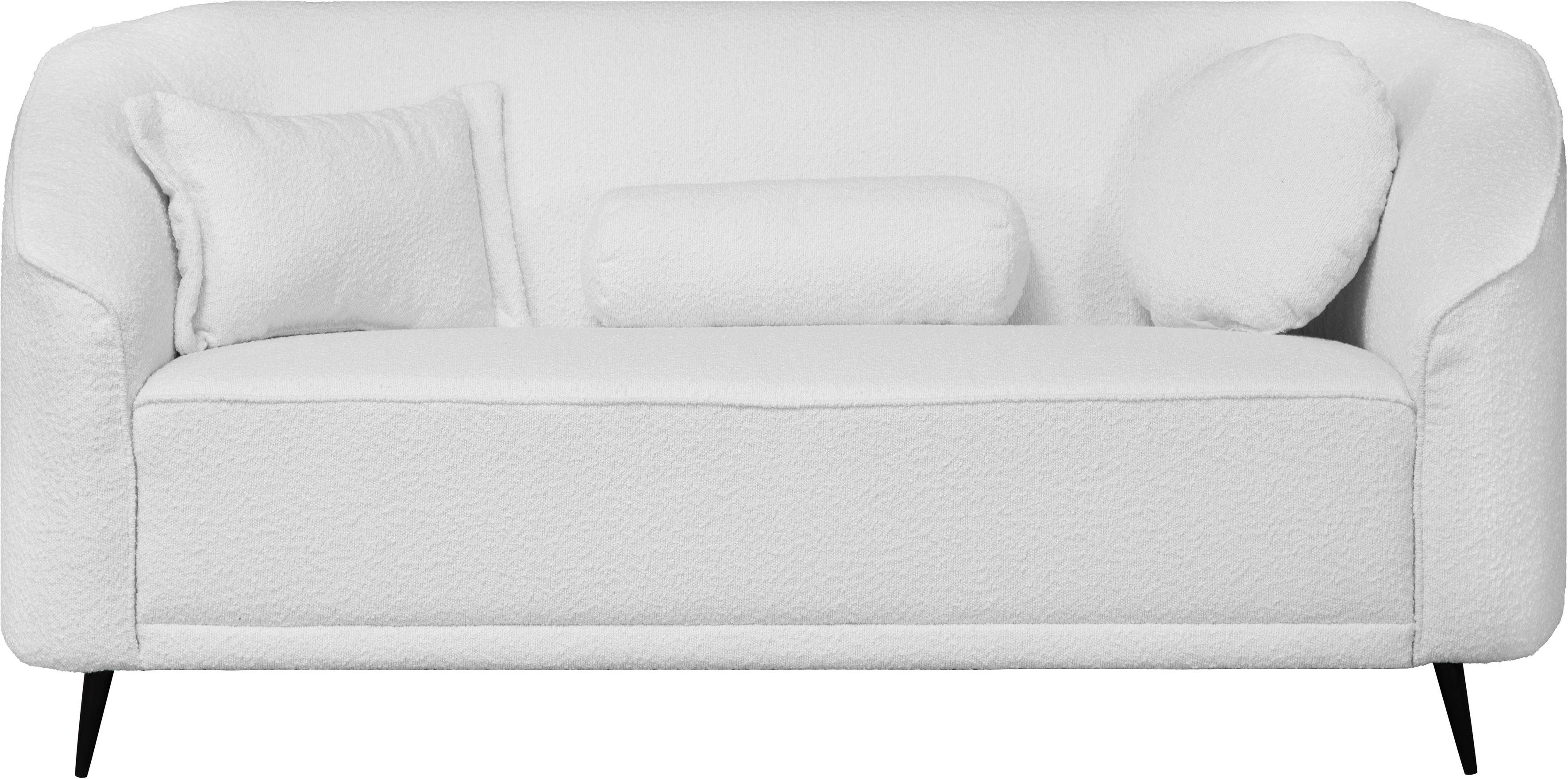 Home affaire 2-Sitzer Ashly, in 3 Bezugsvarianten, Bouclé, Samtoptik und Struktur weich.