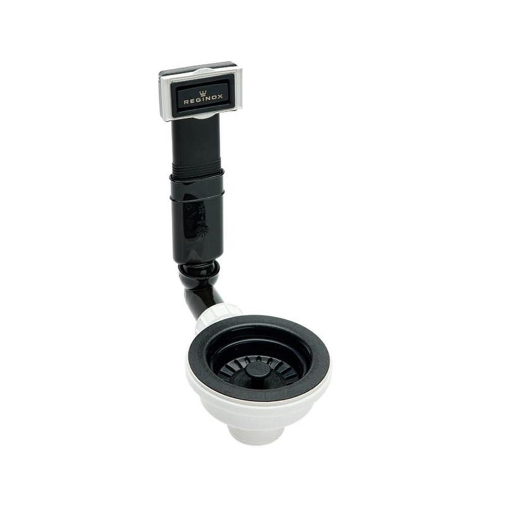 REGINOX Einbauspüle Ablaufgarnitur 3,5" Pure Black, für Spüle Amsterdam 40 / 50 und Texel
