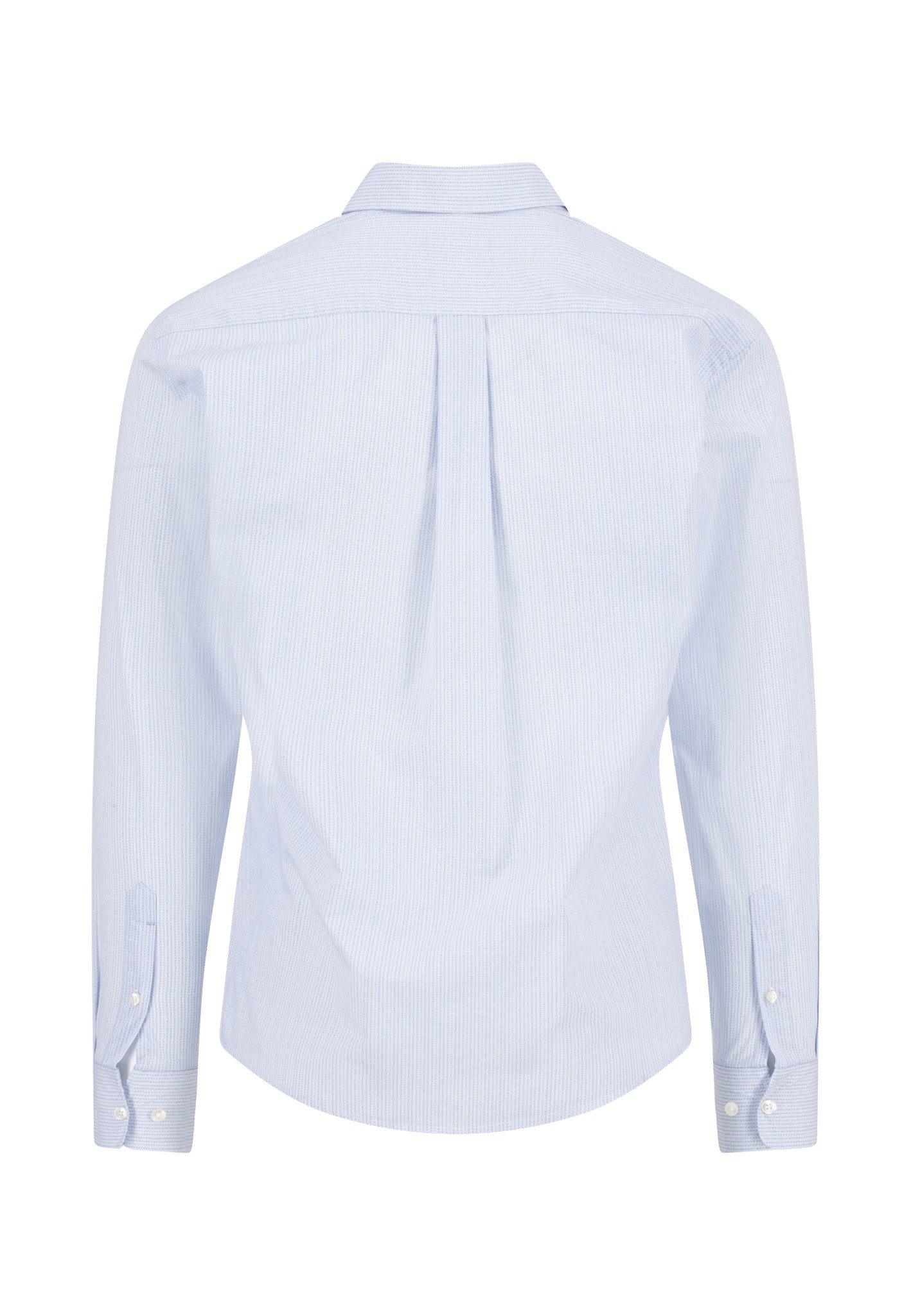 FYNCH-HATTON Langarmhemd normale Passform, Struktur-Print, mit Brusttasche