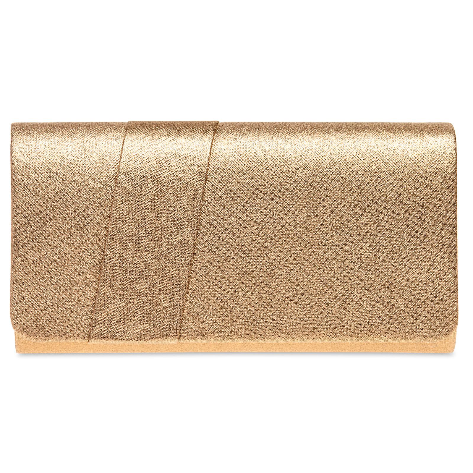 Caspar Clutch TA503 schlichte elegante Damen Abendtasche