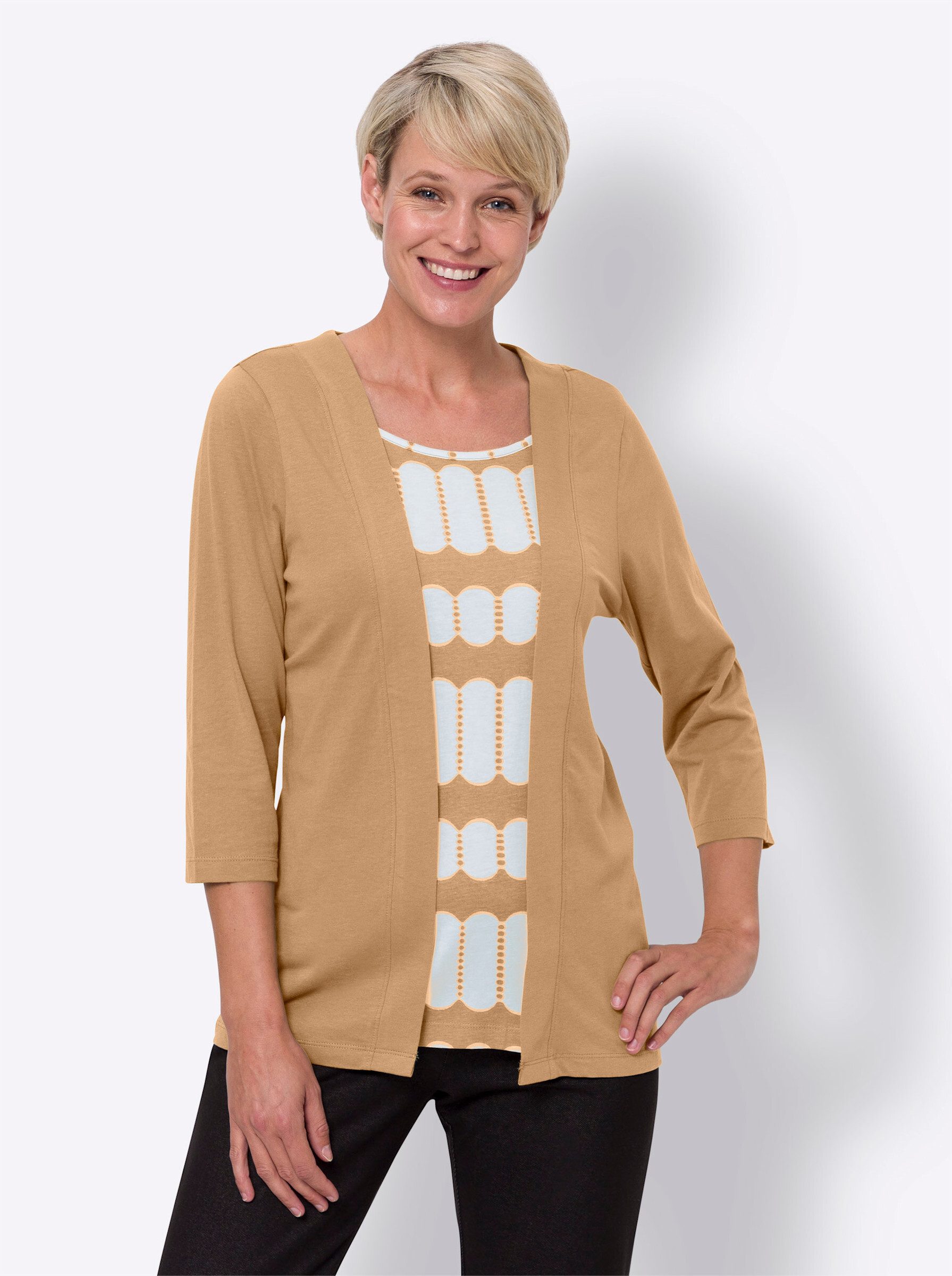 Sieh an! T-Shirt 2-in-1-Shirt günstig online kaufen