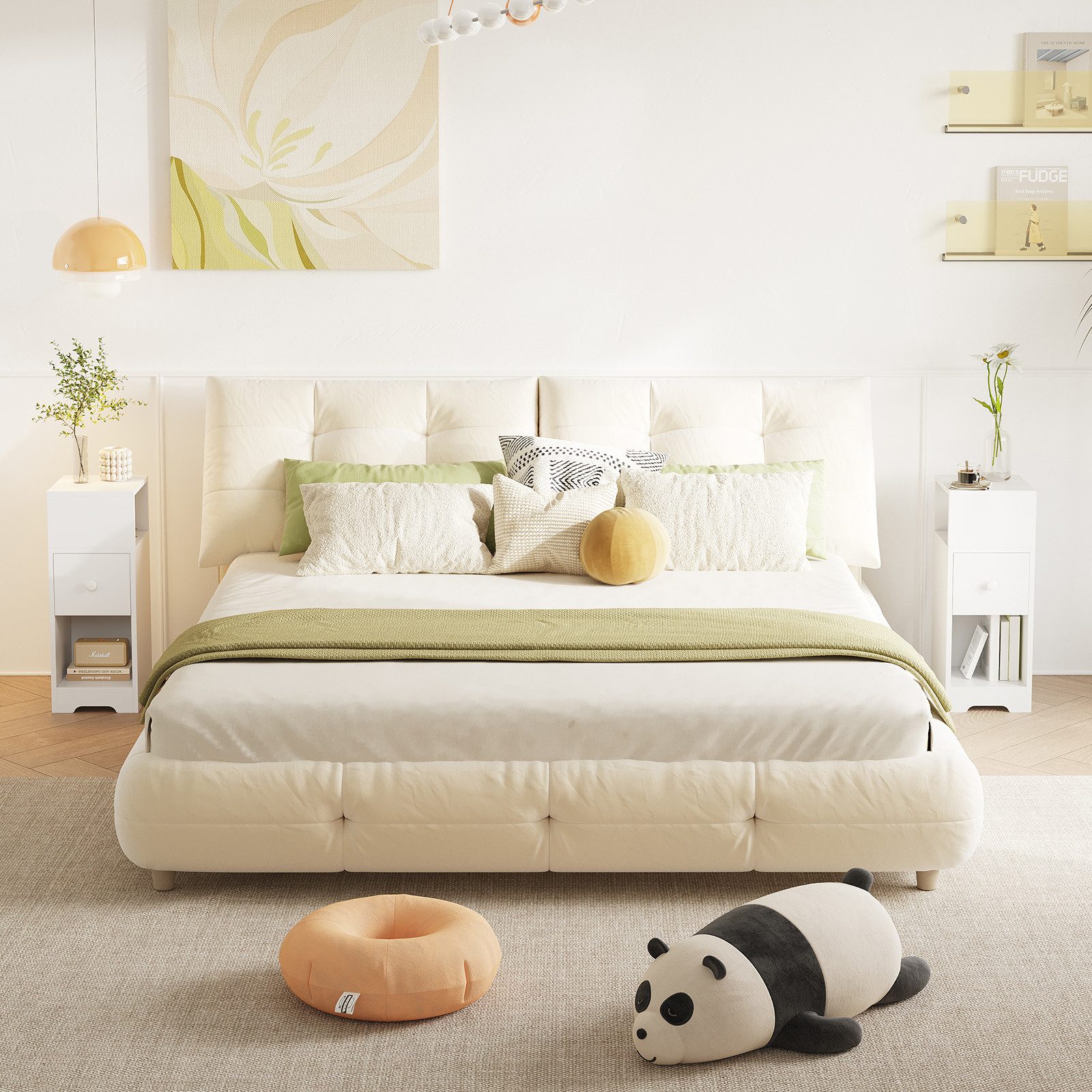 NAIMP Nachttisch Schmal Beistelltisch mit Schubladen 1er Set/2er Set, Nacht günstig online kaufen