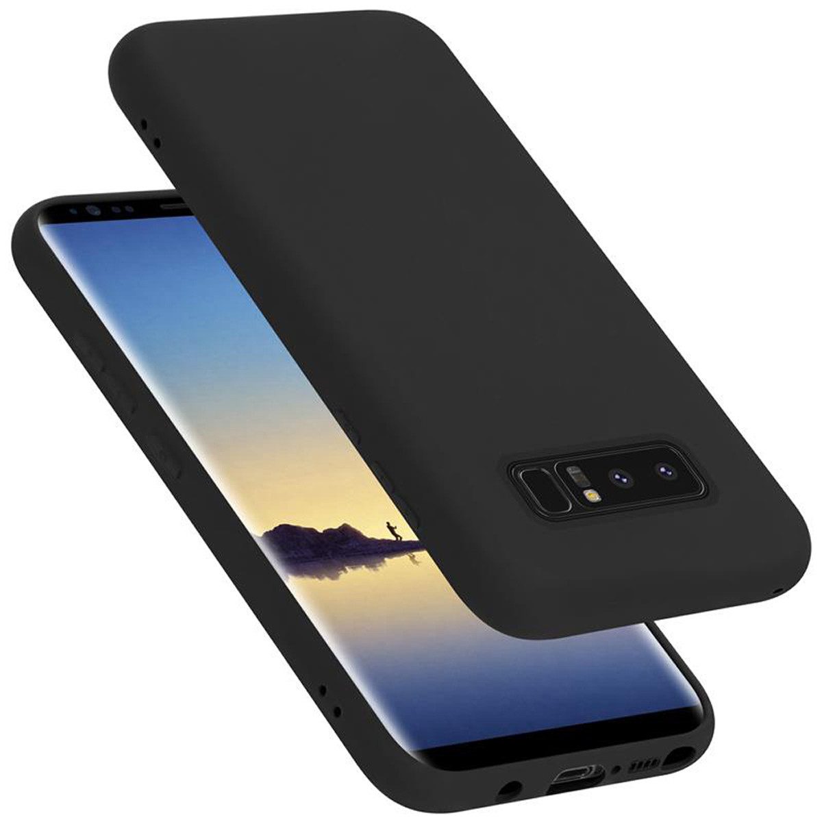 Cadorabo Handyhülle für Samsung Galaxy NOTE 8 Hülle Samsung Galaxy NOTE 8, Flexible Hülle TPU Silikon Schutzhülle Back Cover Case