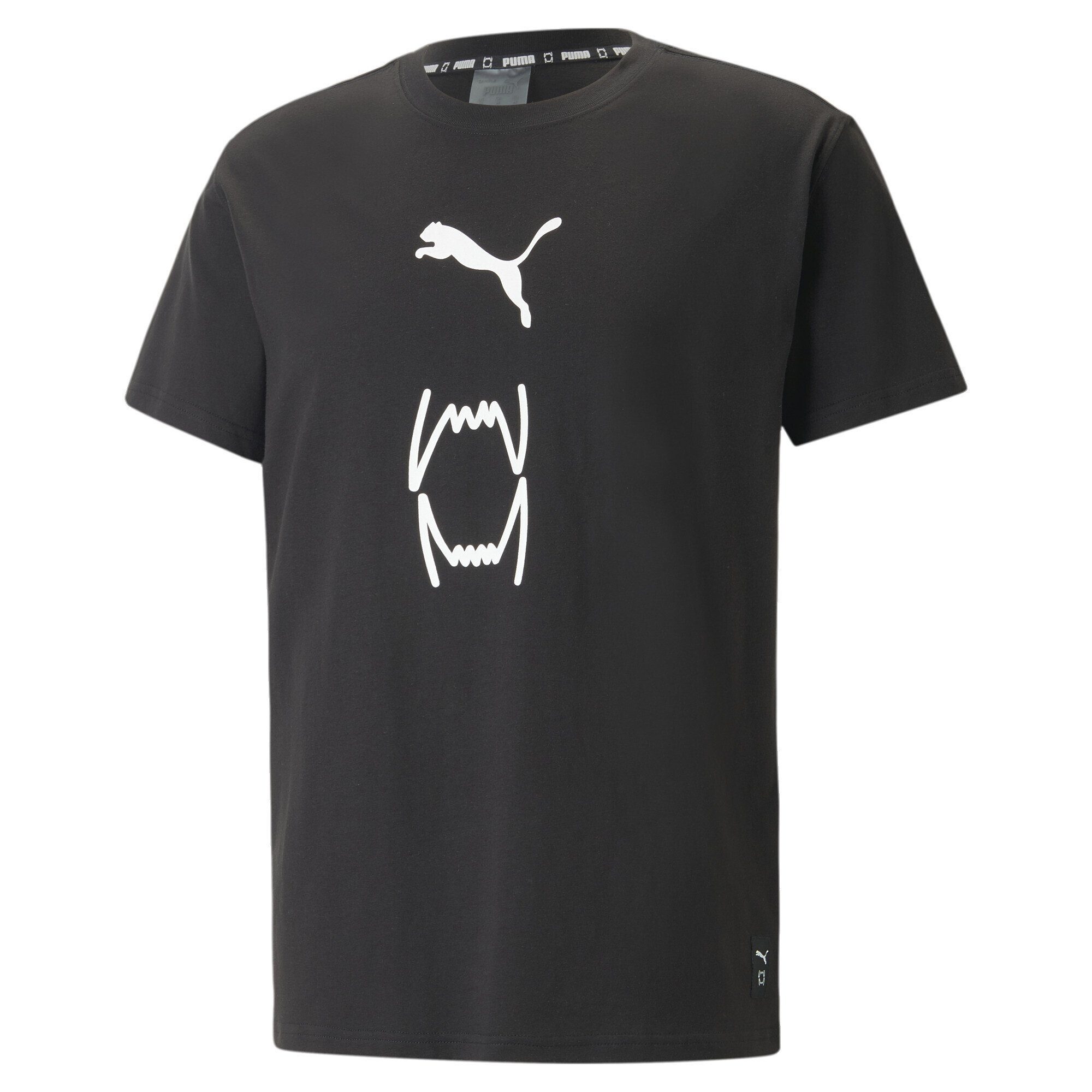 Black Herren Franchise Core Trainingsshirt PUMA Basketball-T-Shirt