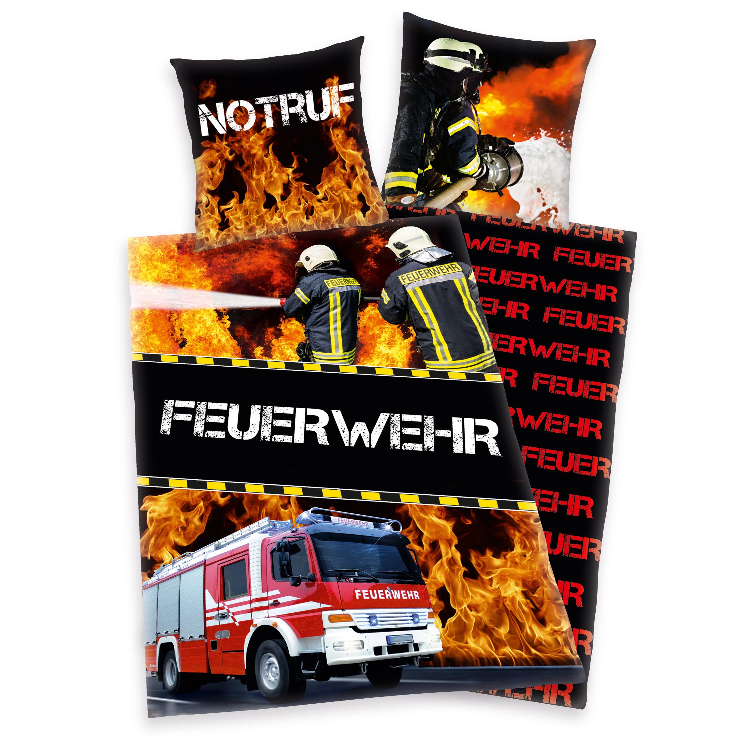 Herding Young Collection Bettwäsche Feuerwehr Bettwäsche mit Marken-RV / wi günstig online kaufen