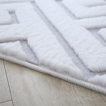 Teppich Kurzflor Teppich Viva Silberfarbe, Teppich Boss, Läufer, Höhe: 15 mm