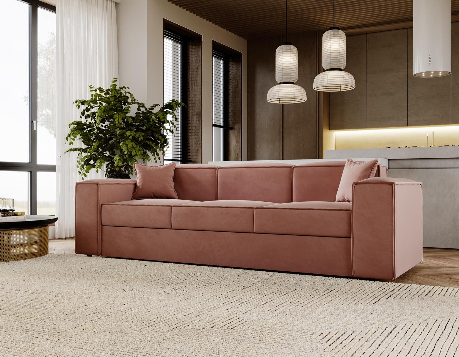 Compleo Schlafsofa modern 252 cm breit, günstig online kaufen