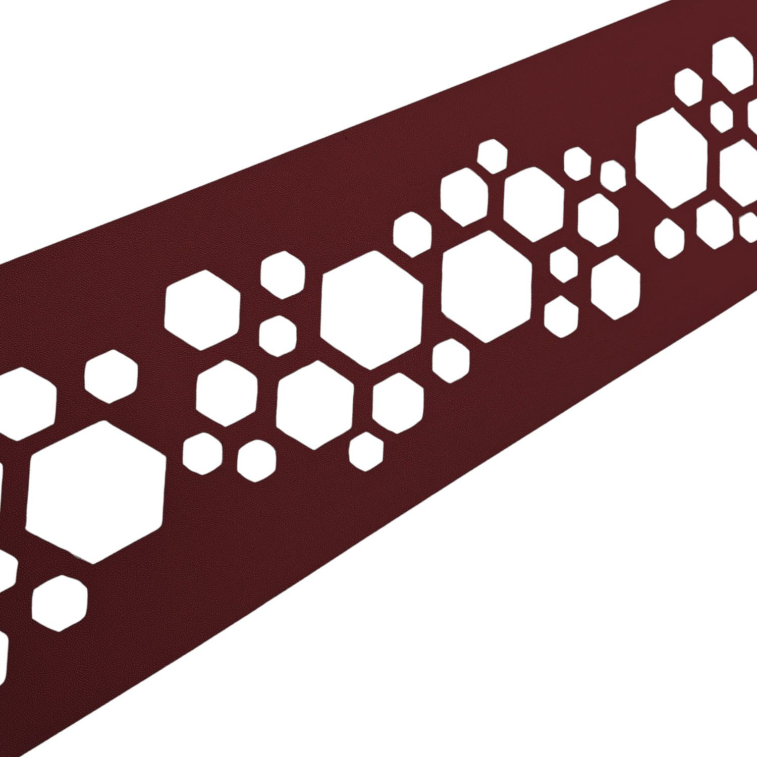 zaunzu Sichtschutzstreifen PREMIUM Dekor Hexagon Einzelstreifen günstig online kaufen