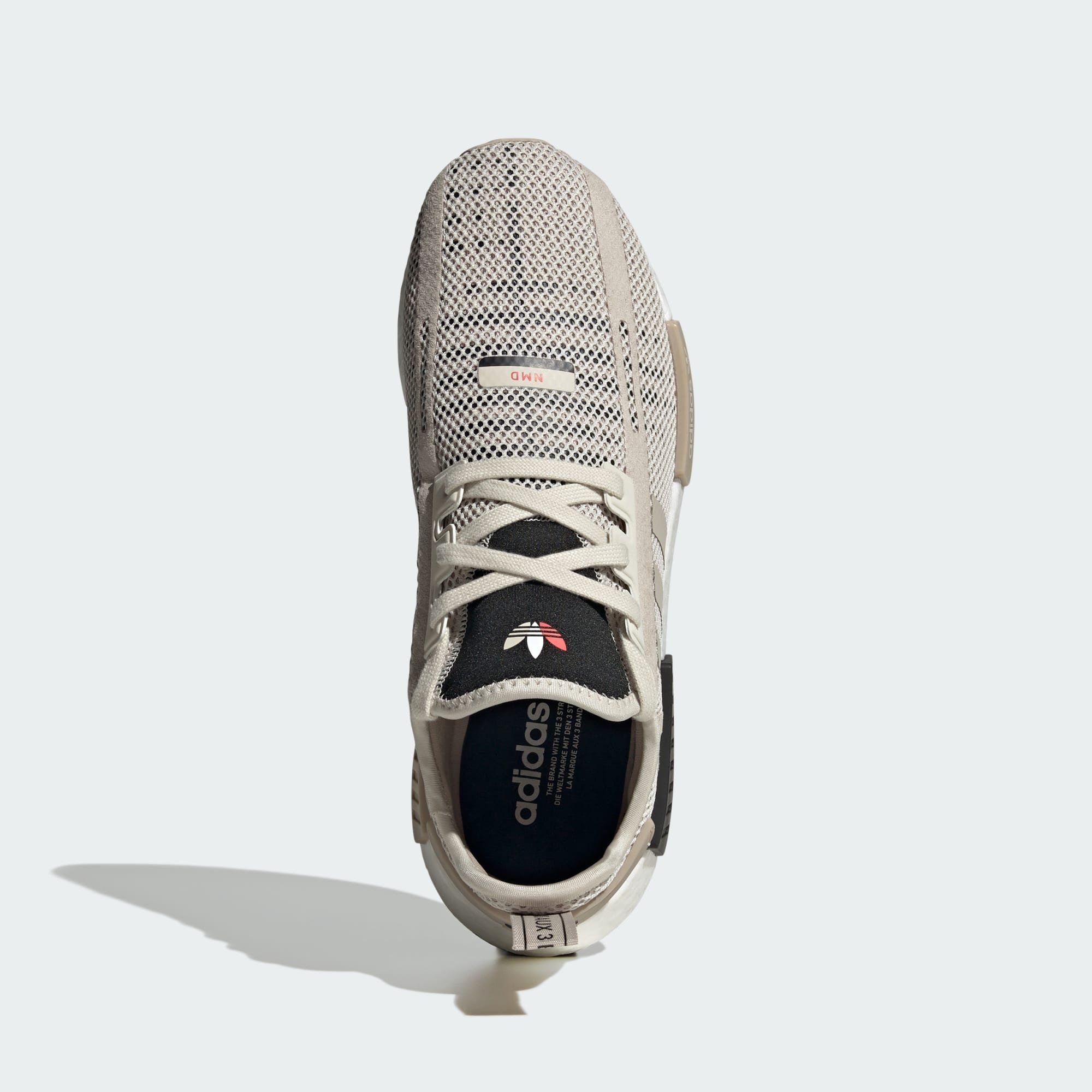 adidas Originals NMD_R1 SCHUH Aluminium Better Wonder Beige / / Scarlet Sneaker
