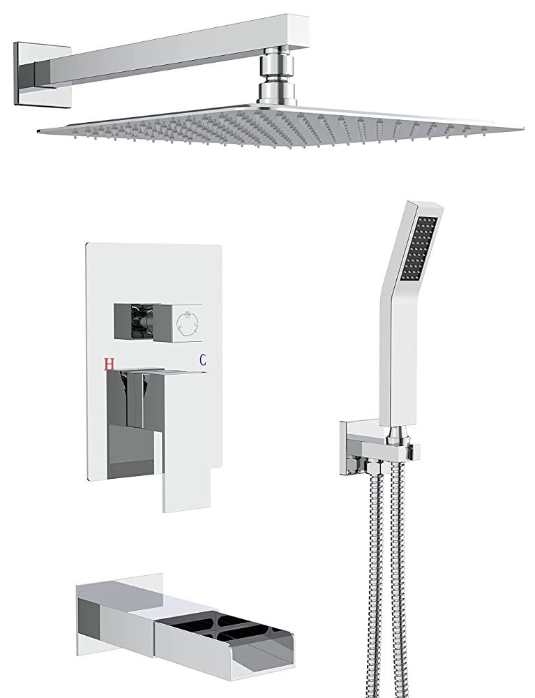 Rainsworth Duschsystem Unterputz Duscharmatur Set, 3 günstig online kaufen