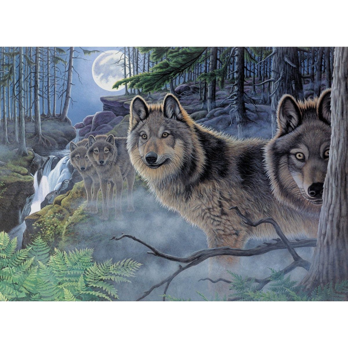 Pracht Malen nach Zahlen PRACHT Malen nach Zahlen Wölfe 40x32,5cm