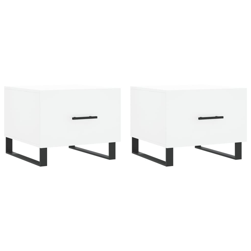 vidaXL Couchtisch Couchtische 2 Stk. Weiß günstig online kaufen