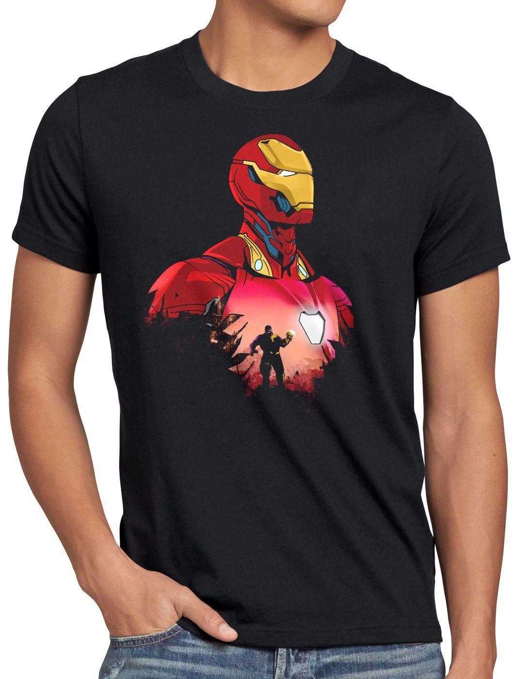 style3 T-Shirt Iron Hero stark superheld infinity kino ironman günstig online kaufen