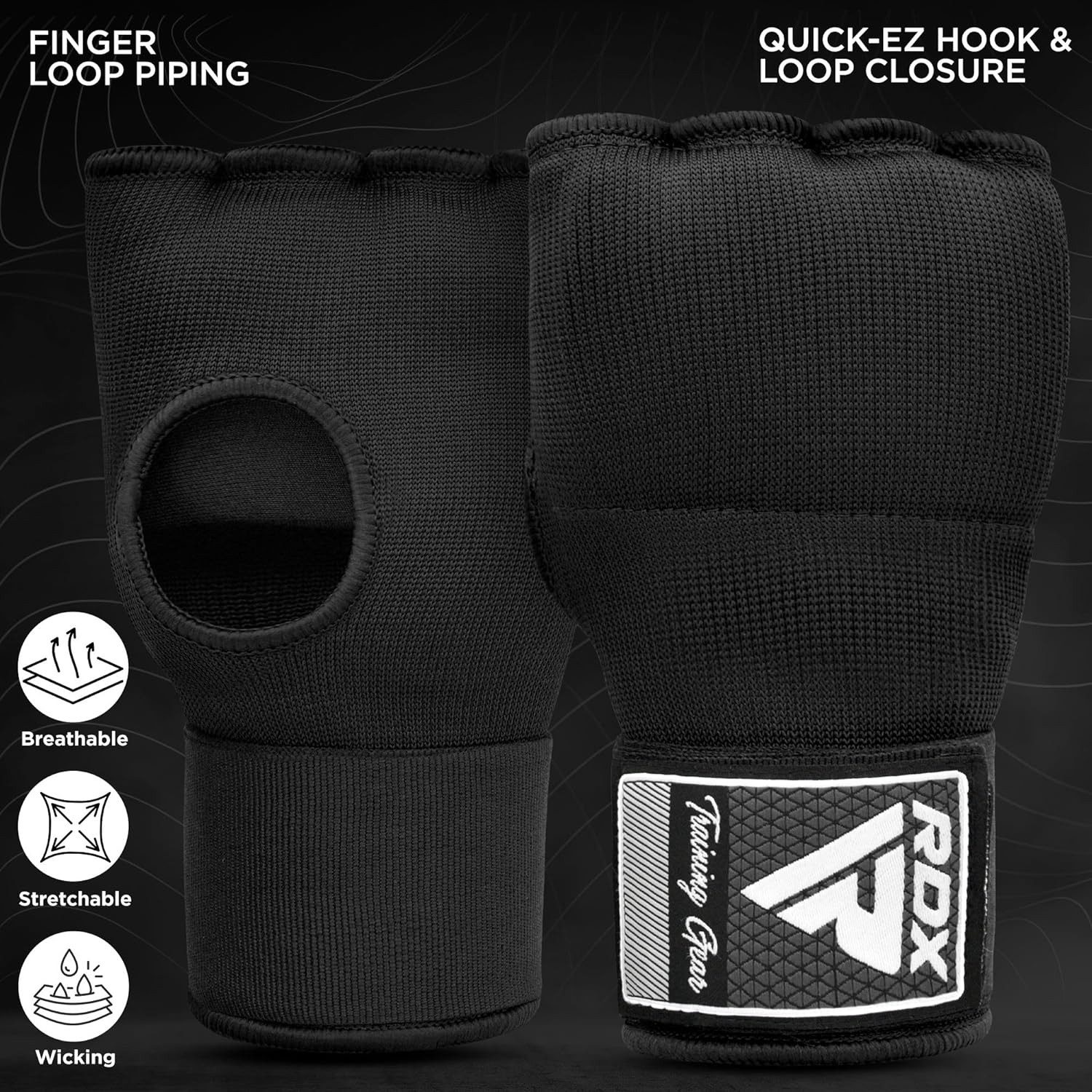 RDX Sports Boxhandschuhe RDX Boxen elastische Innenhandschuhe, MMA, Boxbandagen, Handschuhe