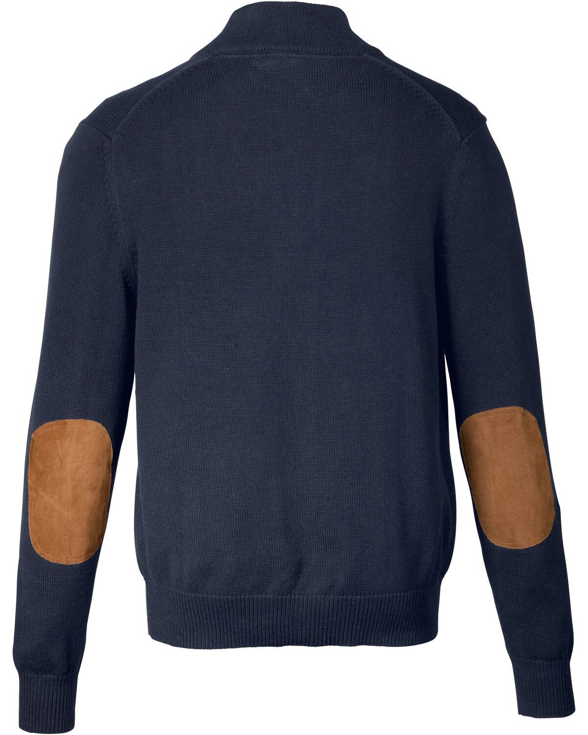 Highmoor Strickjacke Cardigan mit Lederdetails günstig online kaufen