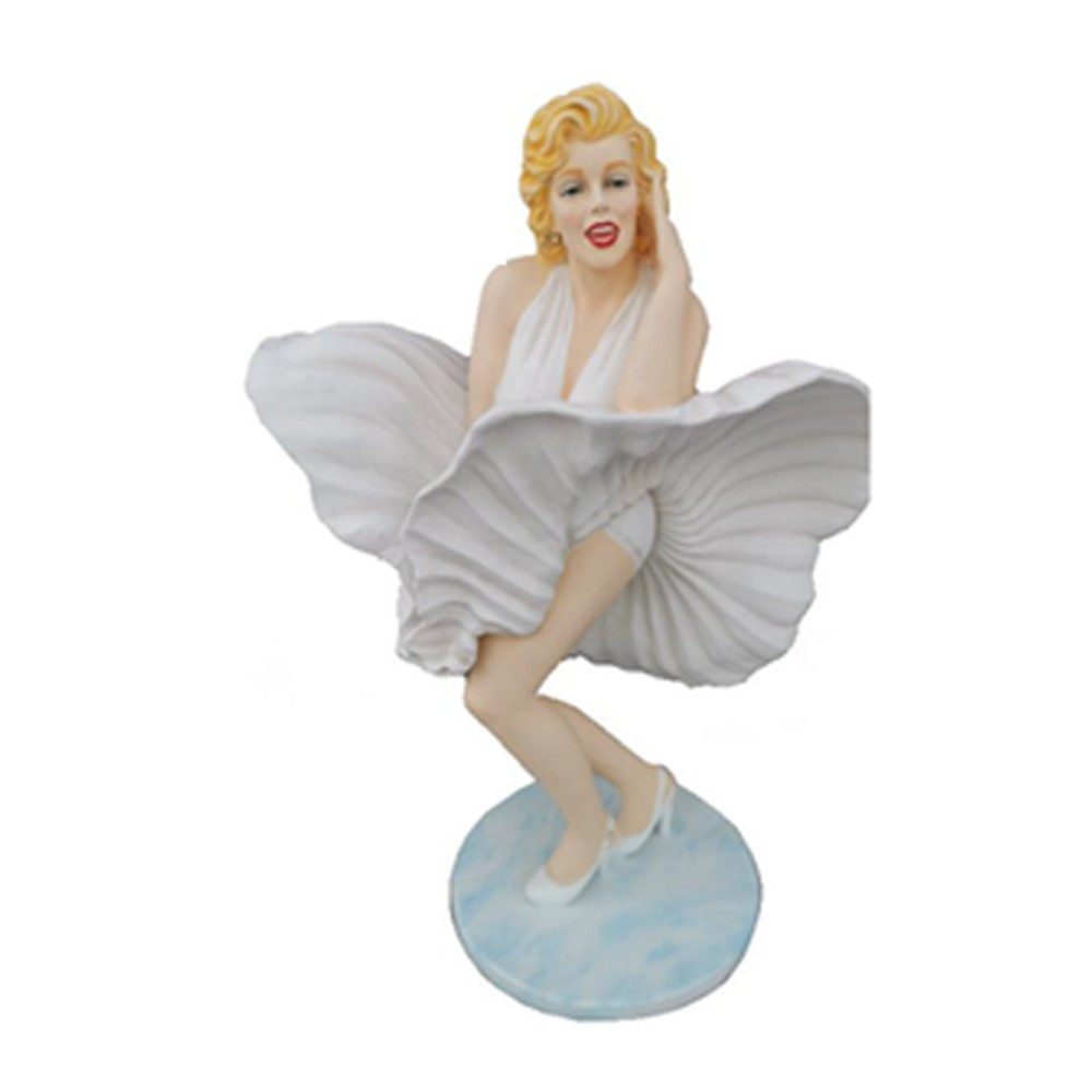 JVmoebel Dekofigur Marilyn Monroe Skulptur in elegantem Kleid aus Kunstharz, Made in Europa