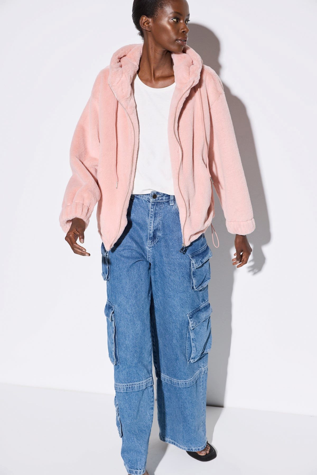 No Matter What Windbreaker Fleecejacke mit Reißverschluss – Bild 3 von 5