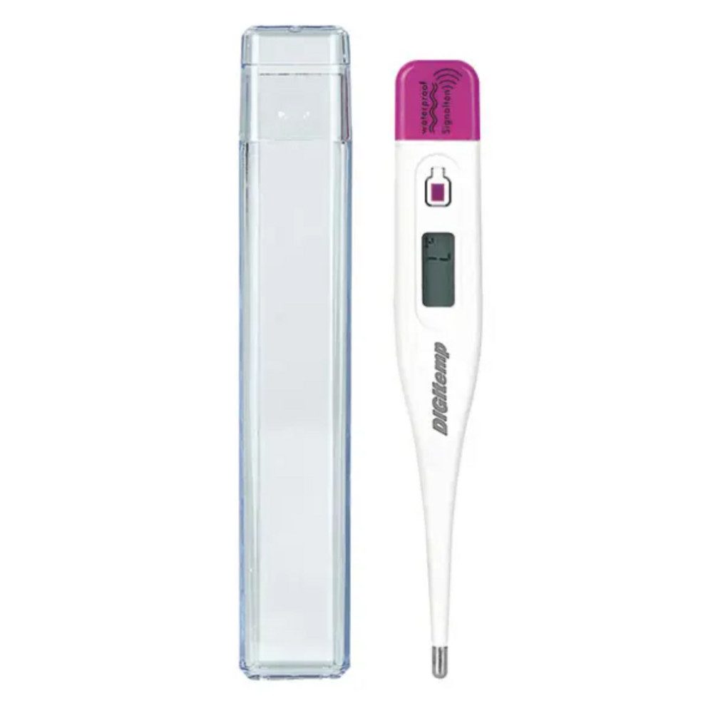 DocMed Fieberthermometer Elektronisches Fieberthermometer, Packung 1-tlg., Präzise Temperaturmessung, Fiebermessung, Wasserdichtes Thermometer