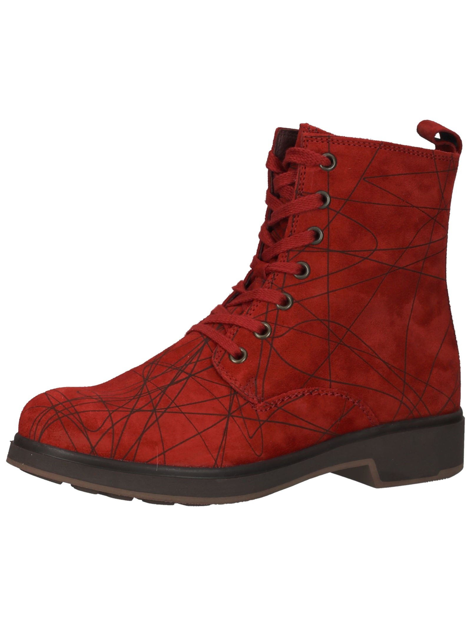 Think! Think! Stiefelette Leder Schnürstiefelette