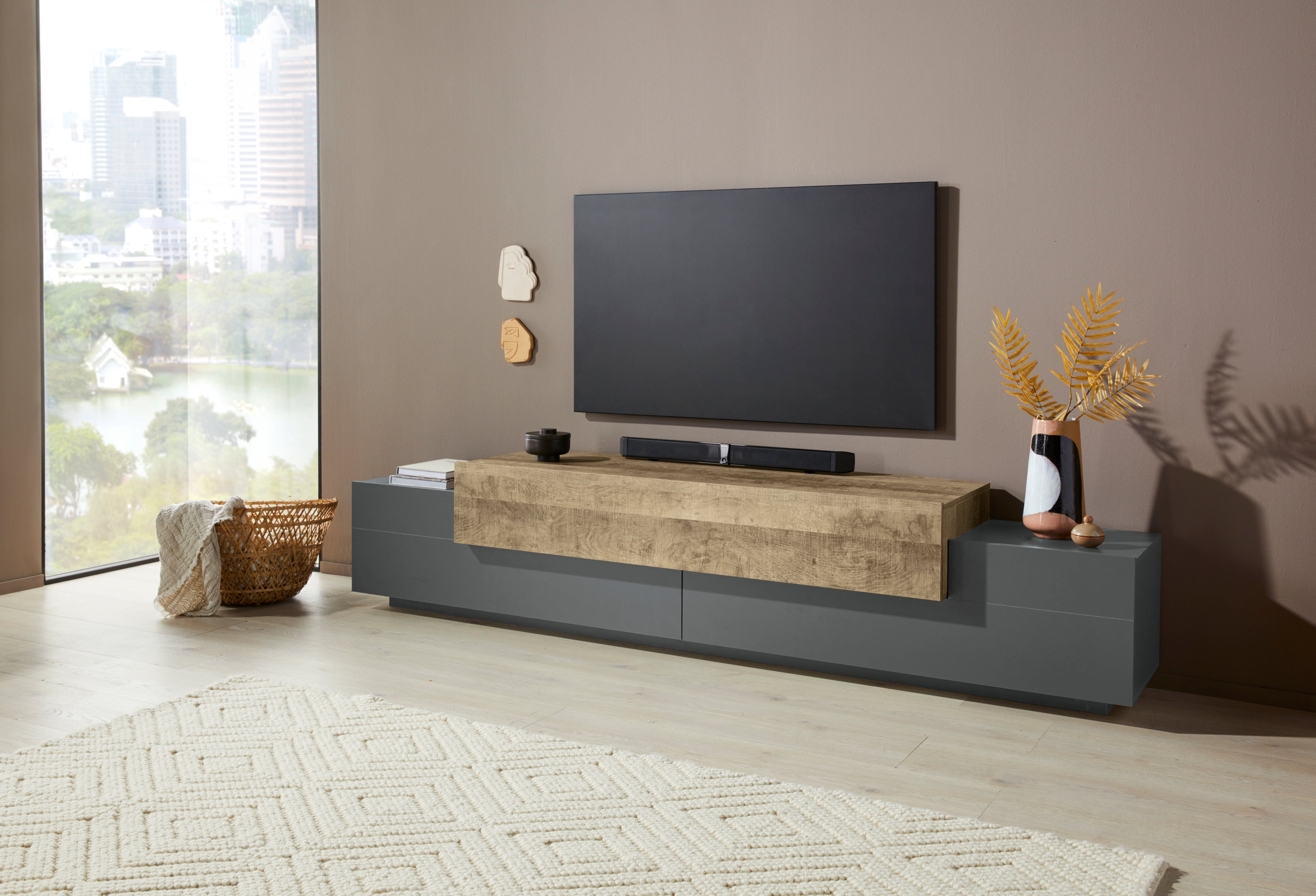 INOSIGN Lowboard "Coro,Lowboard,TV-Kommode,TV-Möbel,TV-Bank", mit 3 Klappen günstig online kaufen