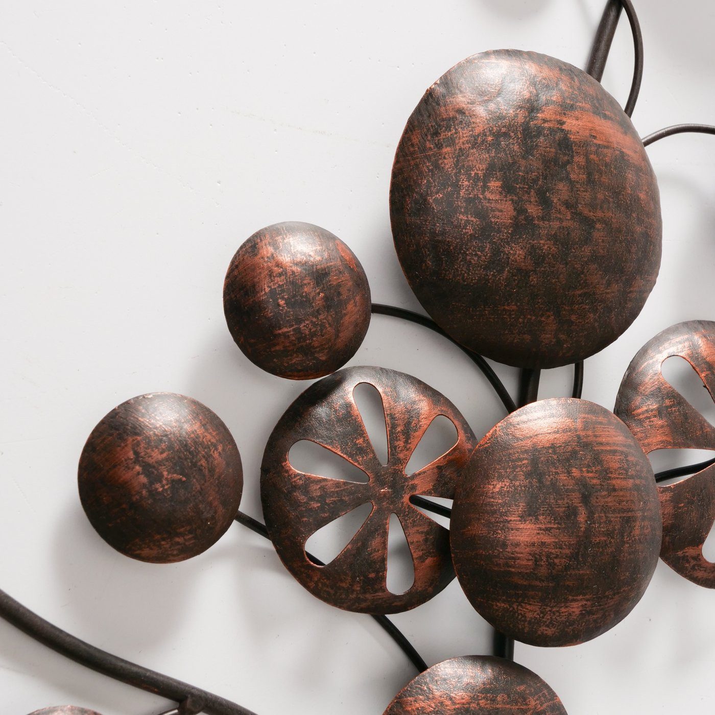 MF Wanddekoobjekt Metall Wanddeko Blütenzweig – Kunstvolle Wandgestaltung i günstig online kaufen