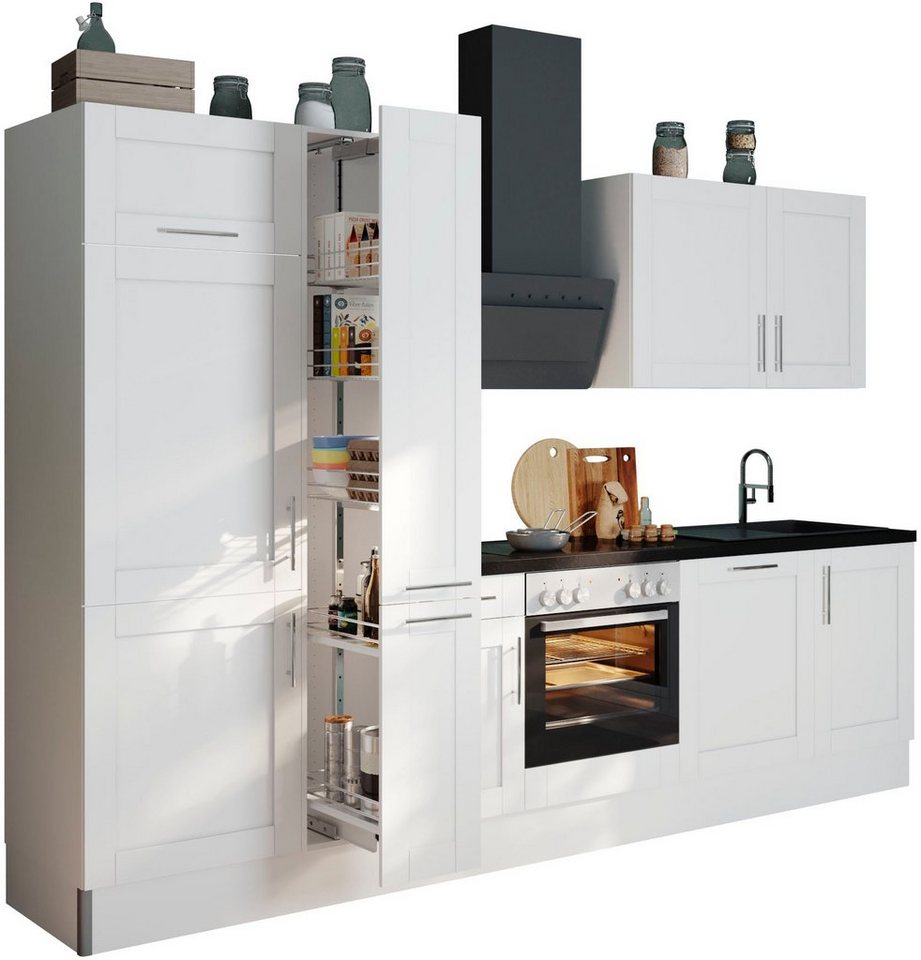 OPTIFIT Küche Ahus, Breite 310 cm,wahlweise mit E-Geräten,MDF Fronten,Soft  Close Funktion