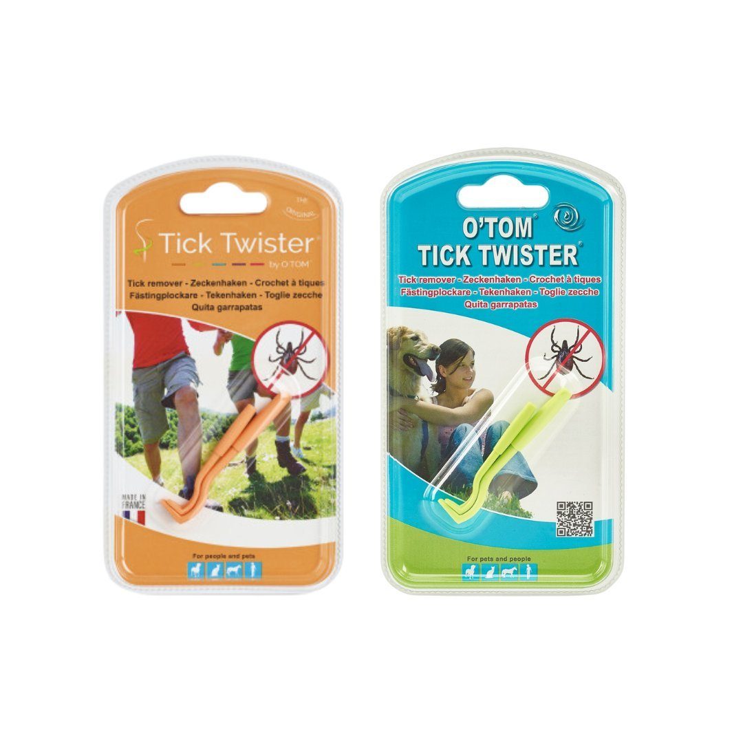 TickTwister Zeckenpinzette O'TOM/TICK TWISTER® Zeckenhaken grün