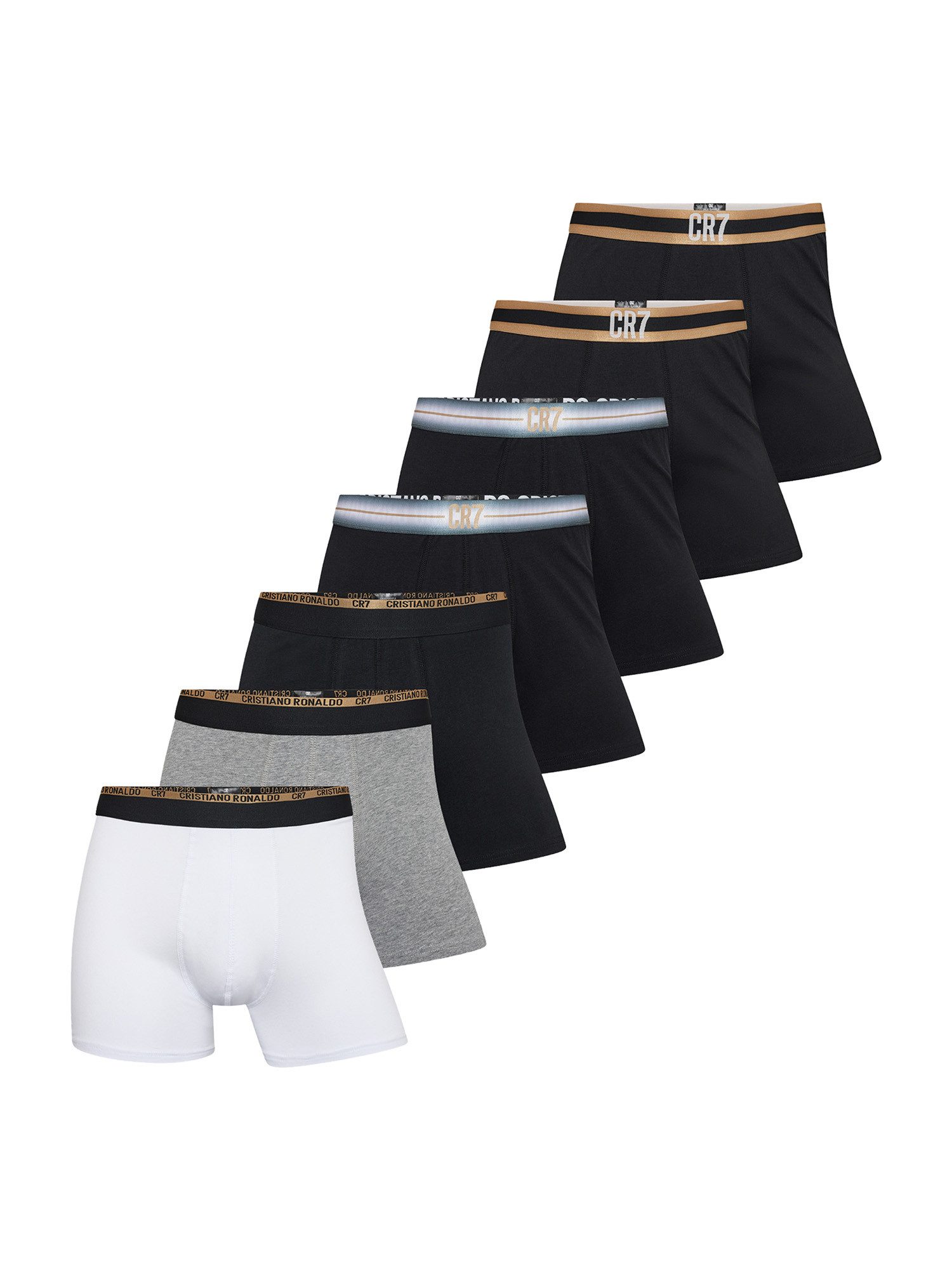 CR7 Trunk Stretch mit Geschenkbox (7-St) Unterhose, Unterwäsche, Boxer Trunk