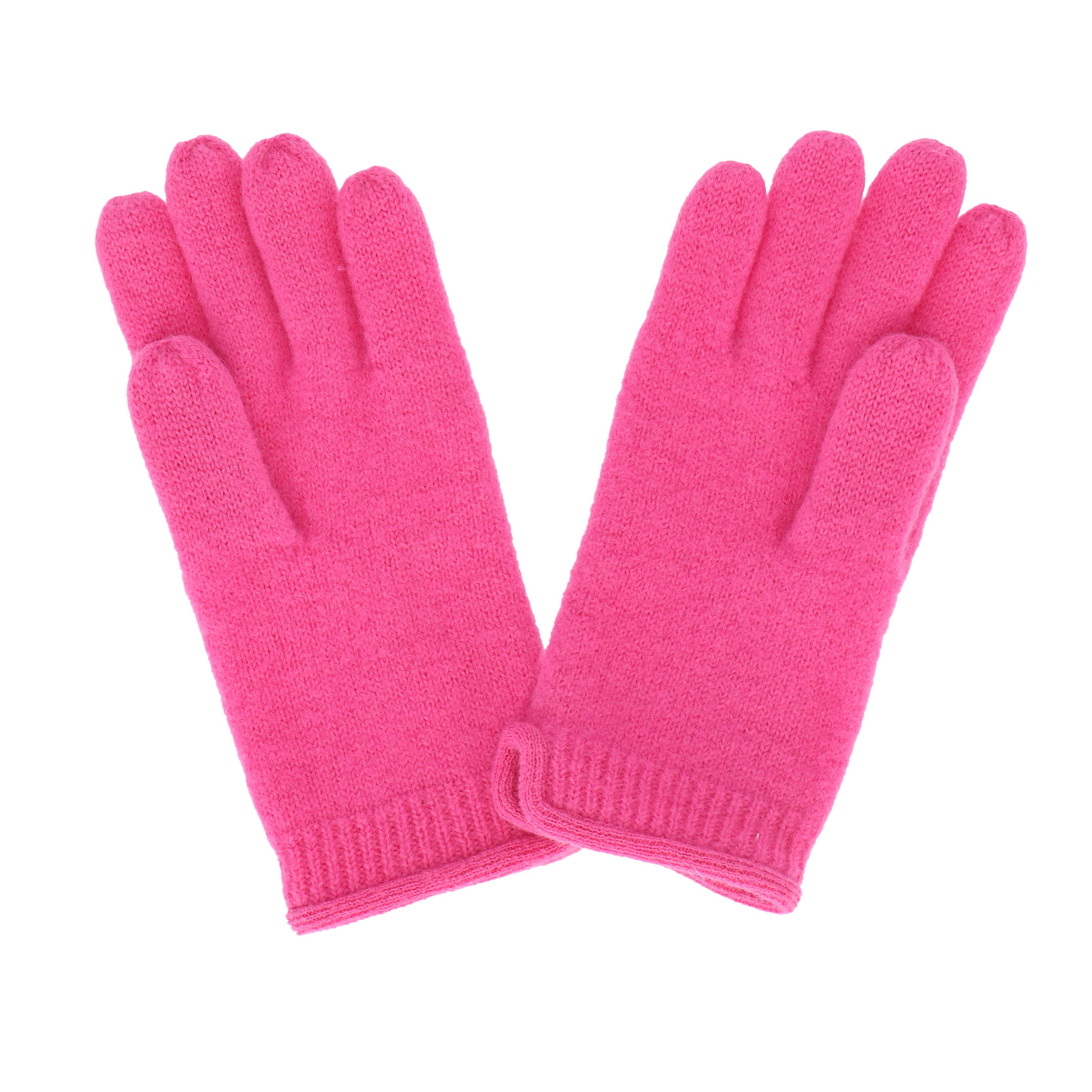 Wolle pink halsüberkopf Fingerhandschuh gewalkt leicht reine Feinstrick, Strickhandschuhe Accessoires