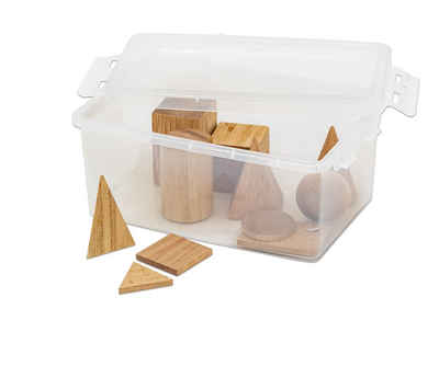 Betzold Lernspielzeug Geometriekörper und Grundflächen (11, -tlg), Holz-Formen