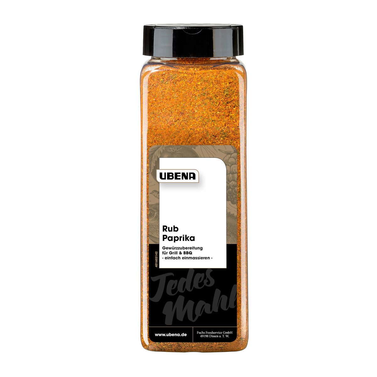 UBENA Gewürz, Ubena Rub Paprika Gewürzzubereitung außergewöhnlicher Geschmack 550 g