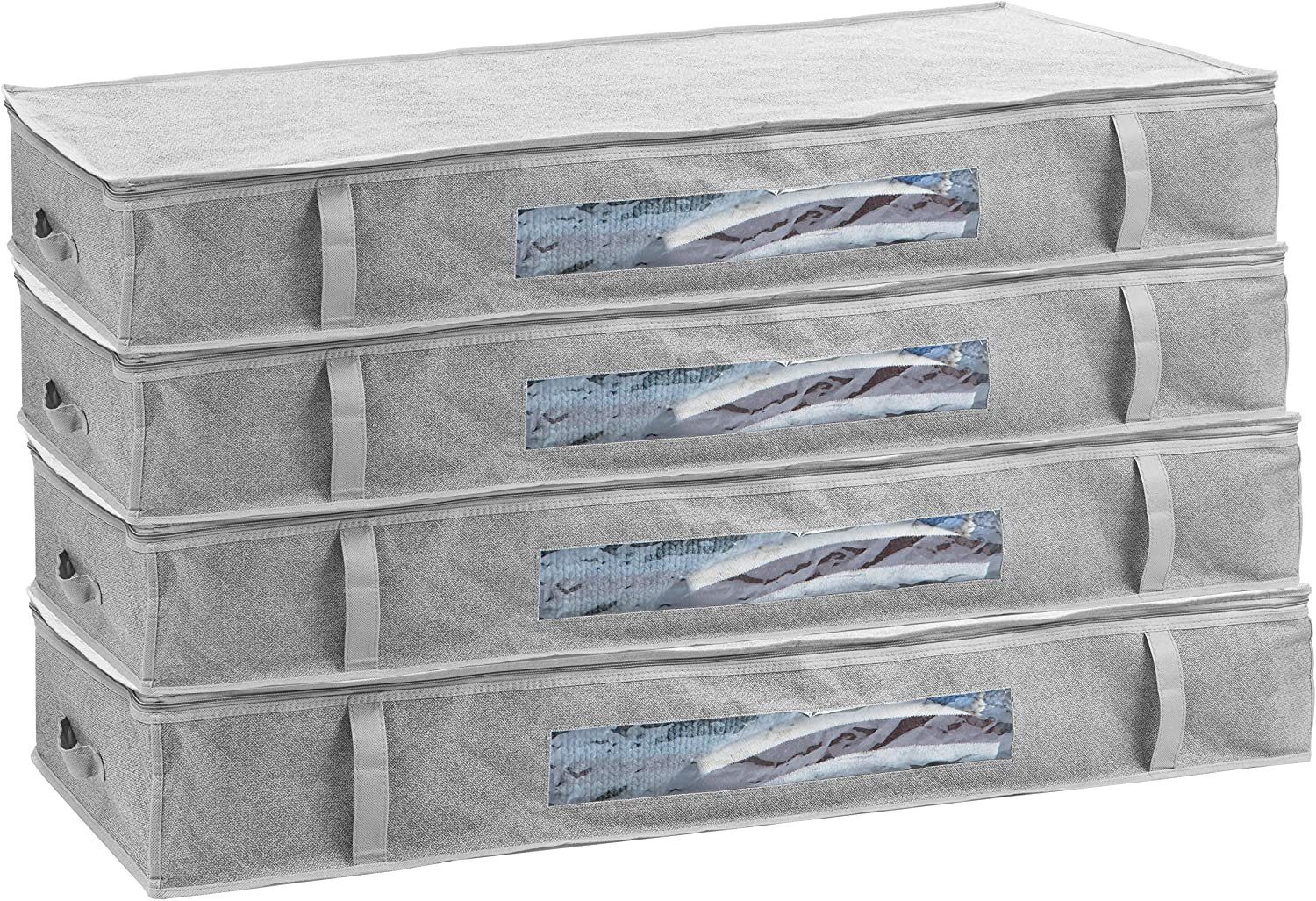 Unterbettkommode Unterbettbox 100l Aufbewahrungstasche für Decken und Kissen