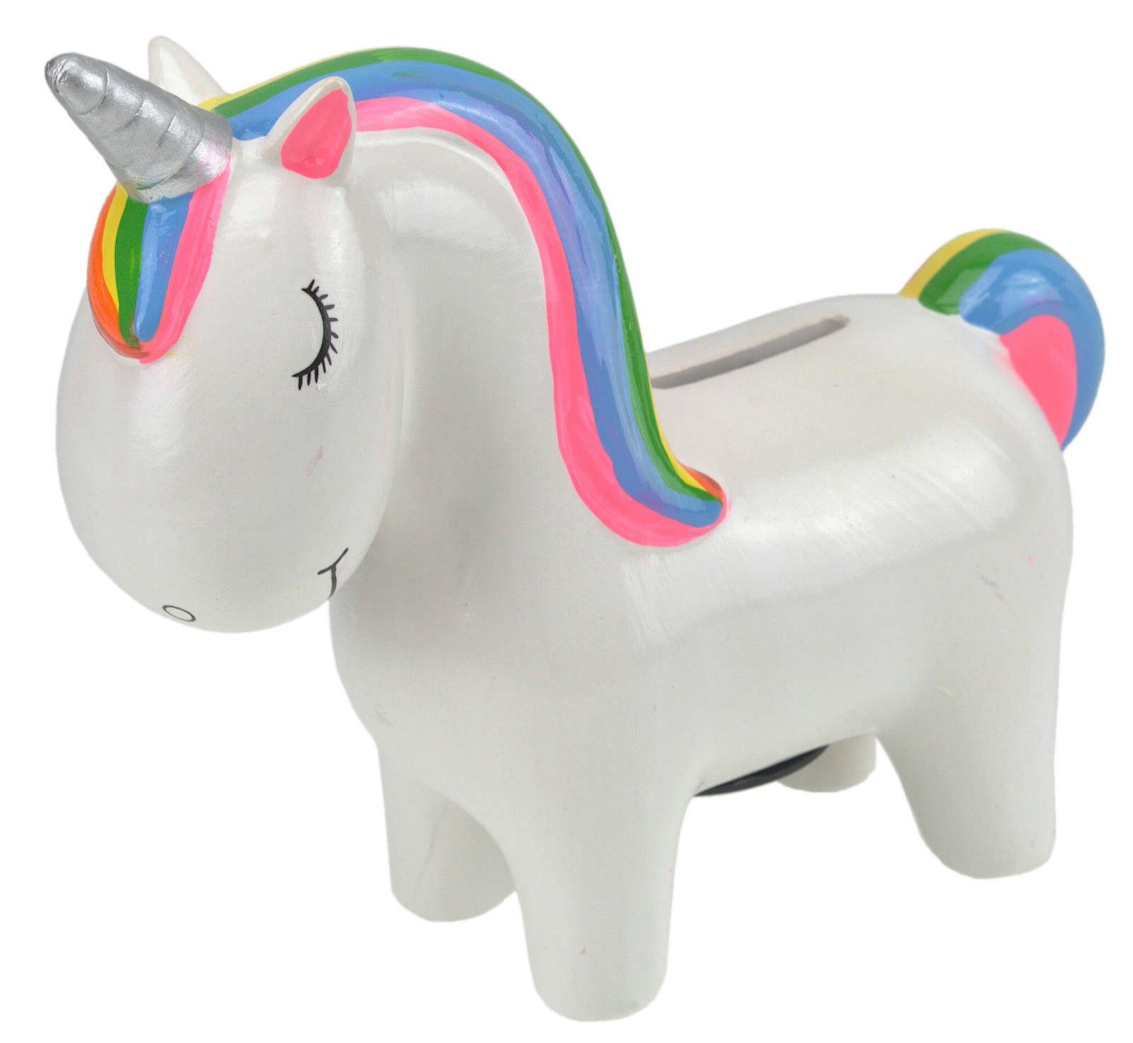 Out of the Blue Spardose Spardose Einhorn mit Schlüssel - Weiß - Keramikspardose Unicorn, mit Schlüssel