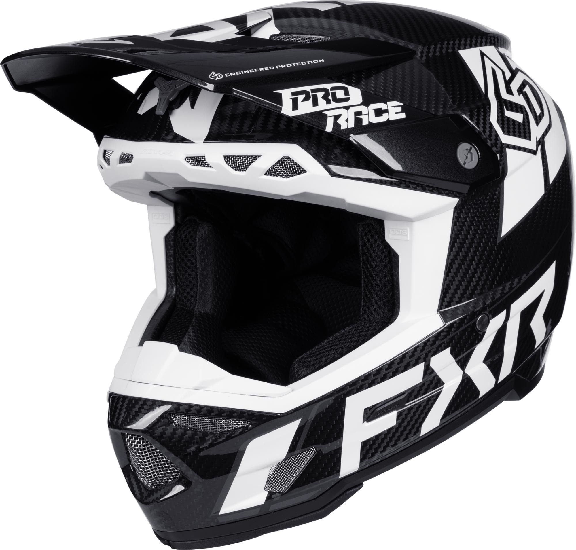 FXR Motorradhandschuhe 6D ATR-3Y Carbon Jugend Motocross Helm vorbereitet für Kommunikationssystem