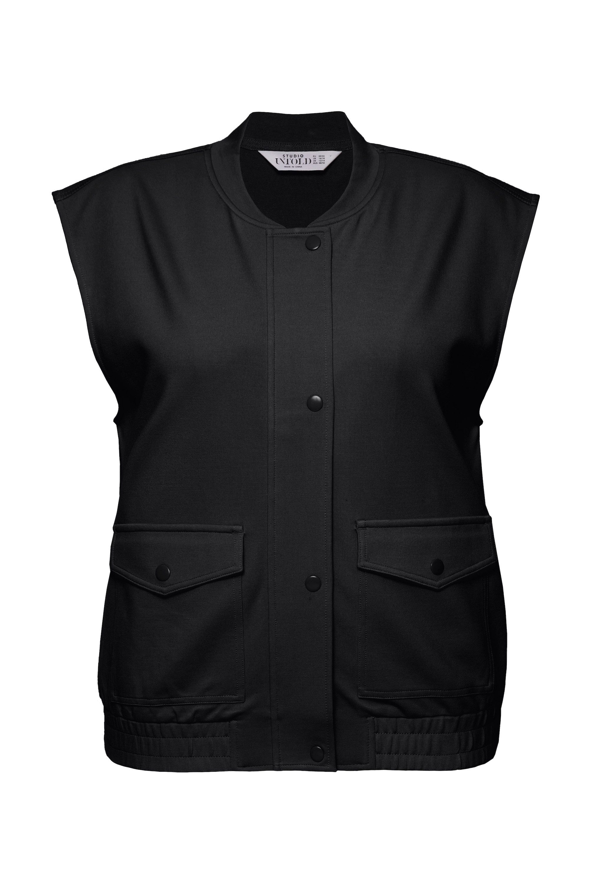 Studio Untold Steppweste Jersey-Weste kurzer Boxy günstig online kaufen