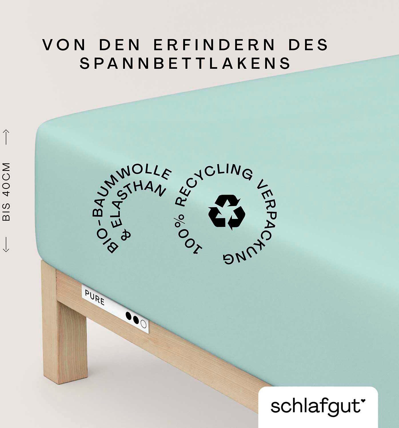 Schlafgut Spannbettlaken PURE BOXSPRING in Gr. 90x200, 140x200 oder 180x200 günstig online kaufen