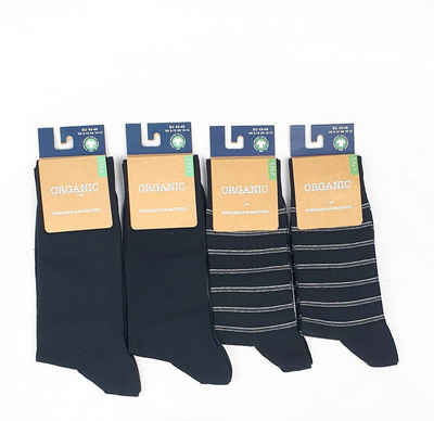 Bruno Barella Socken GOTS zertifizierte Biobaumwolle Socken in "4er Pack"