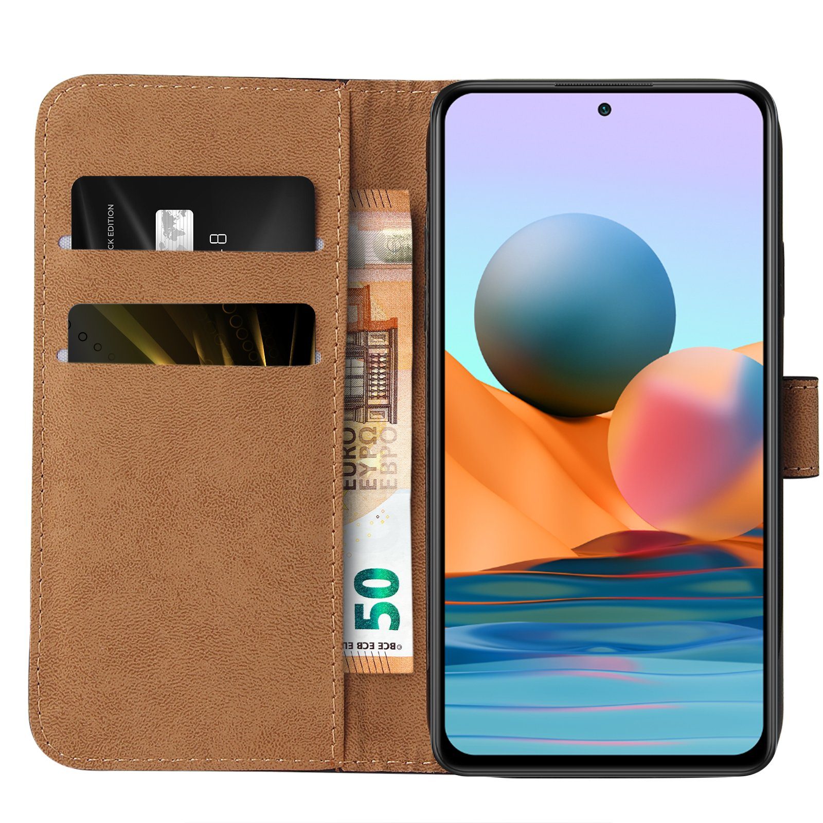 Tec-Expert Handyhülle Klapp Hülle für Xiaomi Redmi Note 10 Pro 6.67 Zoll, 6.67, Flip Case für Xiaomi Redmi Note 10 Pro