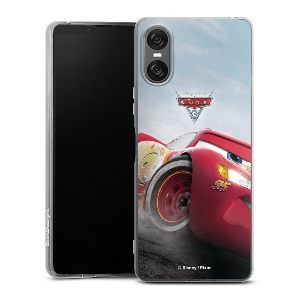 DeinDesign Handyhülle Lightning Mcqueen 95 Offizielles Lizenzprodukt Cars, Sony Xperia 10 VI Silikon Hülle Bumper Case Handy Schutzhülle