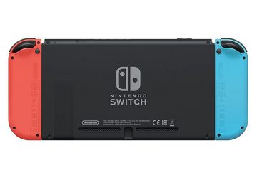 Nintendo Switch OLED Modell Konsole schwarz neon-blau-rot Handheld Spielekonsole (inkl. Joy-Con)