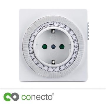 conecto Zeitschaltuhr conecto Mechanische Zeitschaltuhr, IP20, 3500 Watt, weiß (2 Stück)