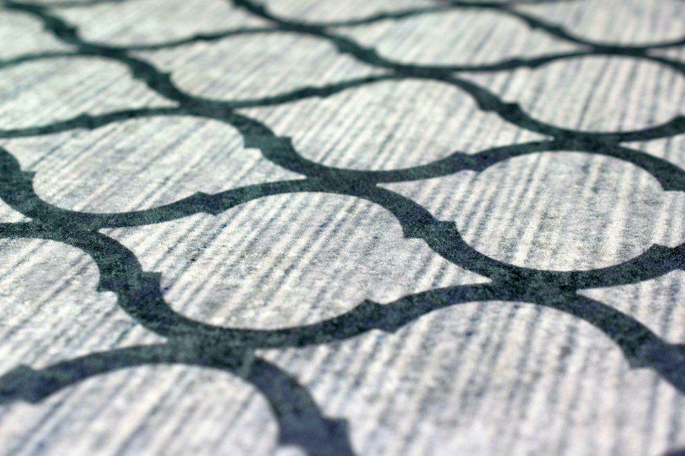 Carpetia Teppich Teppich Wohnzimmerteppich marokkanisches Muster waschbar grau, rechteckig, Höhe: 8 mm